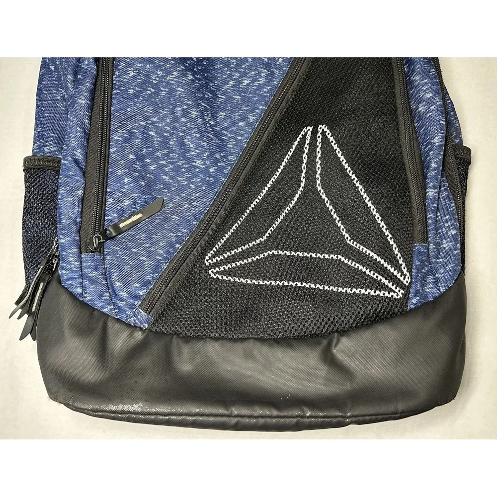 Reebok Blue Black Water Resistant Comfort Straps Backpack Padded